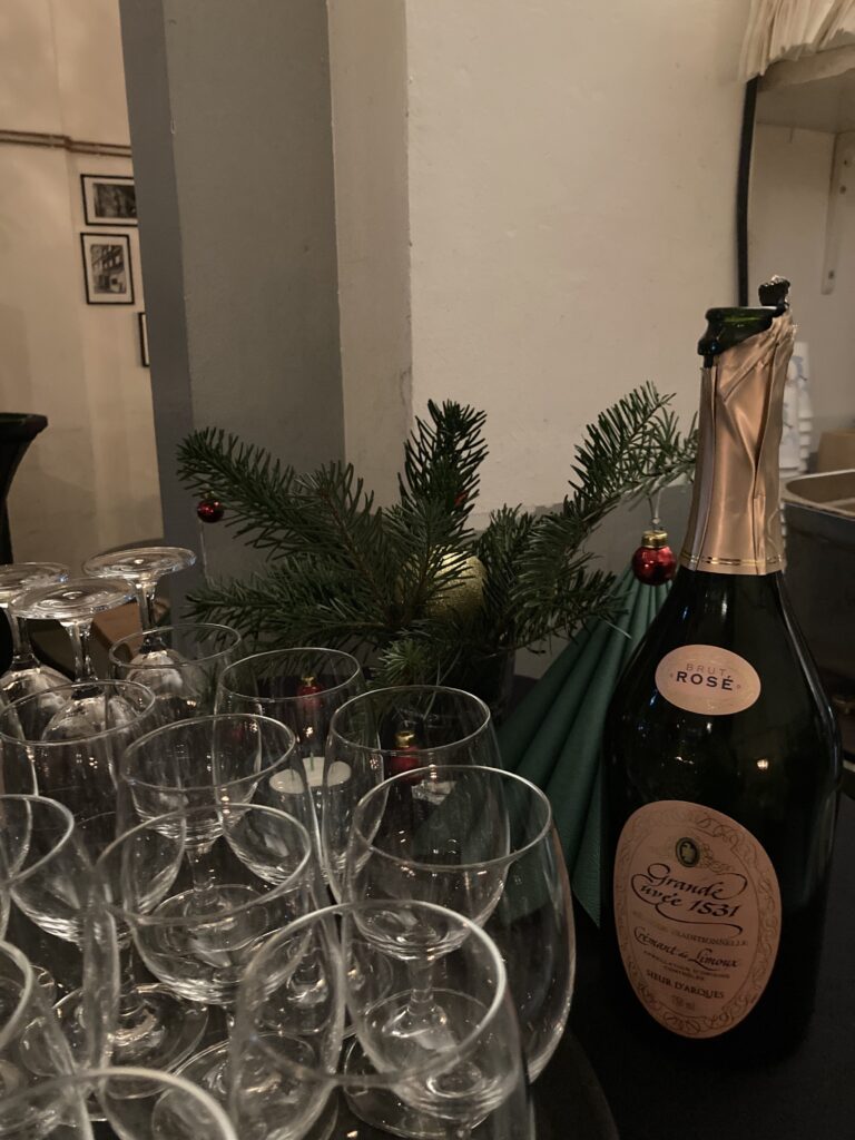 Empfang bei der Weihnachtsfeier
